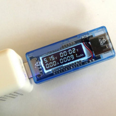 Tester incarcare USB - Charger doctor - Voltmetru Ampermetru Capacitate baterie foto