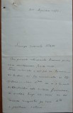 Scrisoare a Generalului Constandache catre I. C. Filitti, 1936