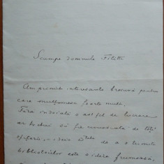 Scrisoare a Gen.Constandache catre I. C. Filitti , 1936