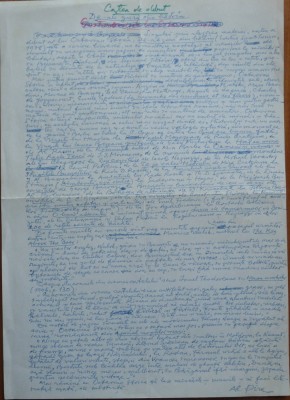 Manuscris al criticului si scriitorului Alexandru Piru, De-ale gurii din batrani foto