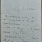 Scrisoare a Generalului Grigore Constandache catre I. C. Filitti, 1930