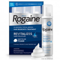 Rogaine Minoxidil 5% Spuma - tratament impotriva caderii parului - 1 luna foto