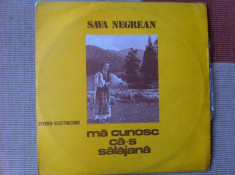 Sava Negrean Ma cunosc ca-s salajana disc vinyl lp muzica populara EPE 02091 foto