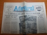 Ziarul adevarul 30 octombrie 1990-liberalizarea preturilor