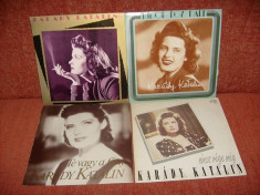 Lot 4 albume diverse Karady Katalin vinil vinyl foto