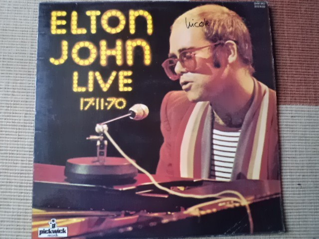 Elton John Live 17-11-70 disc vinyl lp muzica pop rock Pickwick Records &lrm;UK 1977