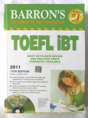 &amp;quot;BARRON&amp;#039;S TOEFL iBT&amp;quot;, Editia 11, Pamela J. Sharpe, 2011. Cu DVD foto