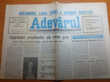 Ziarul adevarul 15 decembrie 1990-interviu cu presedintele romaniei ion iliescu