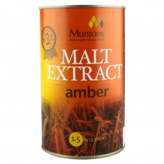 Muntons Extra Amber Plain Malt Extract 1.5 kg - pentru bere de casa foto