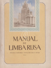 Manual de limba rusa pentru cursurile populare de la orase, ciclul I foto