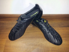 Ghete Fotbal Adidas F50 Adizero miCoach 2 Leather Blackout foto