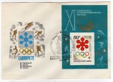 FDC URSS OLIMPIADA SAPPORO CU STAMPILA HOCHEI COLITA SI SERIA total 6 plicuri