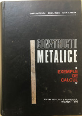 CONSTRUCTII METALICE. EXEMPLE DE CALCUL - Dan Mateescu, Rosu, Caraba foto