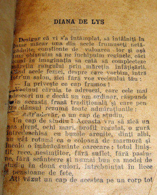 Diana de Lys - A. Dumas fiul / 1916 foto
