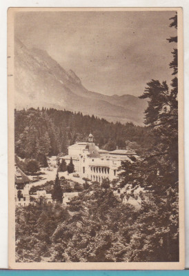 bnk cp Sinaia - Vedere din parc - circulata 1957 foto