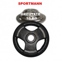 Greutate cauciucata 10kg/51mm Sportmann foto