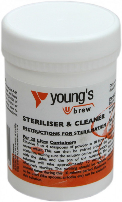 Young&#039;s Cleaner/Steriliser 100g - curatare si dezinfectare pentru bere de casa