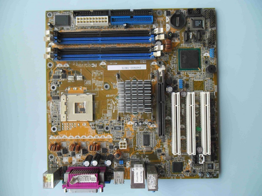 Placa de baza Asus P4P800-VM/S DDR1 AGP Video socket 478 - DEFECTA | arhiva  Okazii.ro
