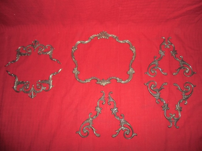 Ornamente din bronz dimensiuni marii 7 bucatii foto mare Ornamente din bronz dimensiuni marii 7 bucatii foto mare