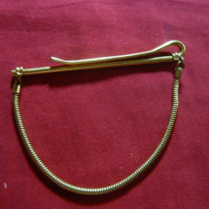 Ac de Cravata -metal aurit Anglia ,L= 6,5 cm
