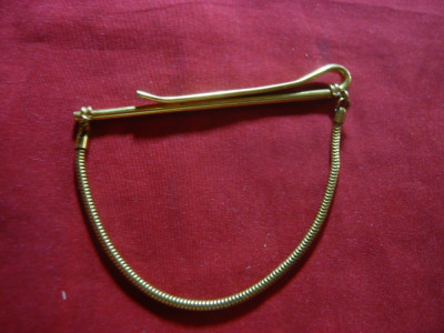 Ac de Cravata -metal aurit Anglia ,L= 6,5 cm foto