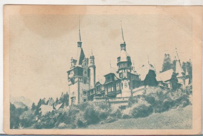 bnk cp Sinaia - Castelul Peles - necirculata - marca fixa foto
