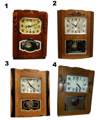 Set 4 ceasuri antice cu pendula la un super pret foto