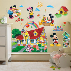 STICKER Mickey Mouse Clubhouse AUTOCOLANT decoratiuni PERETE 8 Elemente 60x90 cm foto