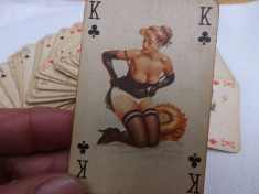 Carti de poker din perioada interbelica cu ilustratii erotice.Reducere! foto