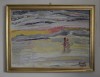 HORNET NICOLAE U/P 64/88 CM.&#039;&#039;AMURG LA MALUL MARII&#039;&#039; SEMNAT DR JOS 1983, Abstract, Ulei