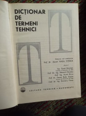 DICTIONAR DE TERMENI TEHNICI foto