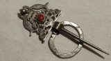 Argint FIBULA BROSA 1900 etnica BERBERA TRIBALA de efect SPLENDIDA vintage RARA