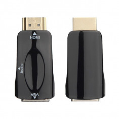 Adaptor HDMI-VGA, conectare PS3, XBOX360, PS4, Xbox one, cu monitor, proiector! foto