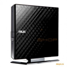 ASUS SDRW-08D2S-U/BLACK/lite/G/AS, DVD-R 8X, External DVD-RW USB 2.0, Exernal Slim, Black Retail Ele foto