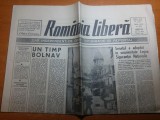 ziarul romania libera 22 mai 1991-art. &quot; un timp bolnav&quot;