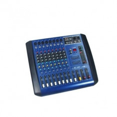 Mixer amplificat putere 380W, 4 iesiri, efecte digitale DSP, 8 canale foto