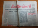 Ziarul romania libera 30 mai 1991-discursul regelui mihai de la paris