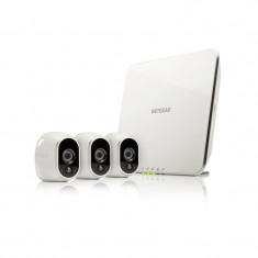 Kit supraveghere ARLO 3 x HD Camera WiFi + Smart Home Base Day/Night In/0utdoor (VMS3330) foto