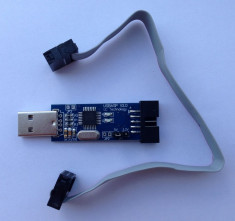 USBASP ISP Programator v.2.0 + cablu / USB ASP ATMega8 Arduino foto