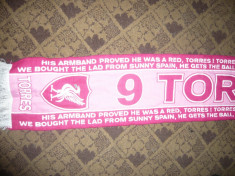 Fular in onoarea Jucatorilor de Fotbal Fernando Torres FC Liverpool Anglia L=130 foto