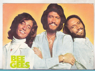bnk cp Bee Gees - carte postala necirculata foto