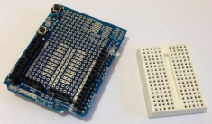 Prototype shield pentru Arduino Uno + breadboard 170pct (a.991) foto