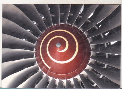 bnk cp Aviatie - Lufthansa - Motor Rolls Royce Trent 500 - necirculata foto