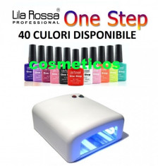 Kit oja semipermanenta 3 in 1 - uscare UV - fara topcoat/basecoat | Lampa+3 oje foto