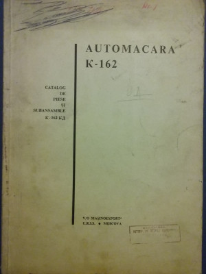 Catalog de piese Automacara K 162 / C55P foto