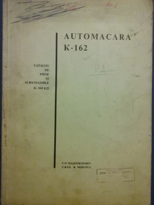 Catalog de piese Automacara K 162 / C55P foto