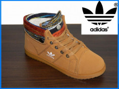 Bocanci / Ghete dama imblanite tip Adidas - Model nou - Brown - Pret special - foto