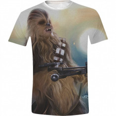 Star Wars - Chewie Full Printed Men T-Shirt - White, Size: S foto