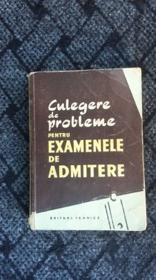 CULEGERE DE PROBLEME PENTRU EXAMENELE DE ADMITERE, GEOM. PLANA, SI IN SPATIU foto
