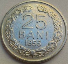 Moneda 25 Bani - ROMANIA (RP Romana), anul 1955 *cod 1901 foto